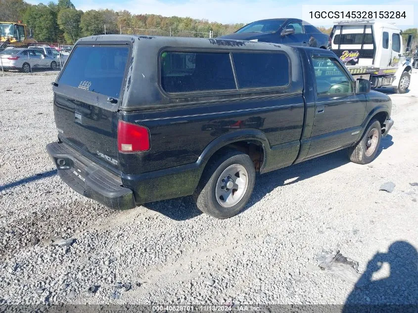 2002 Chevrolet S-10 Ls VIN: 1GCCS145328153284 Lot: 40829701