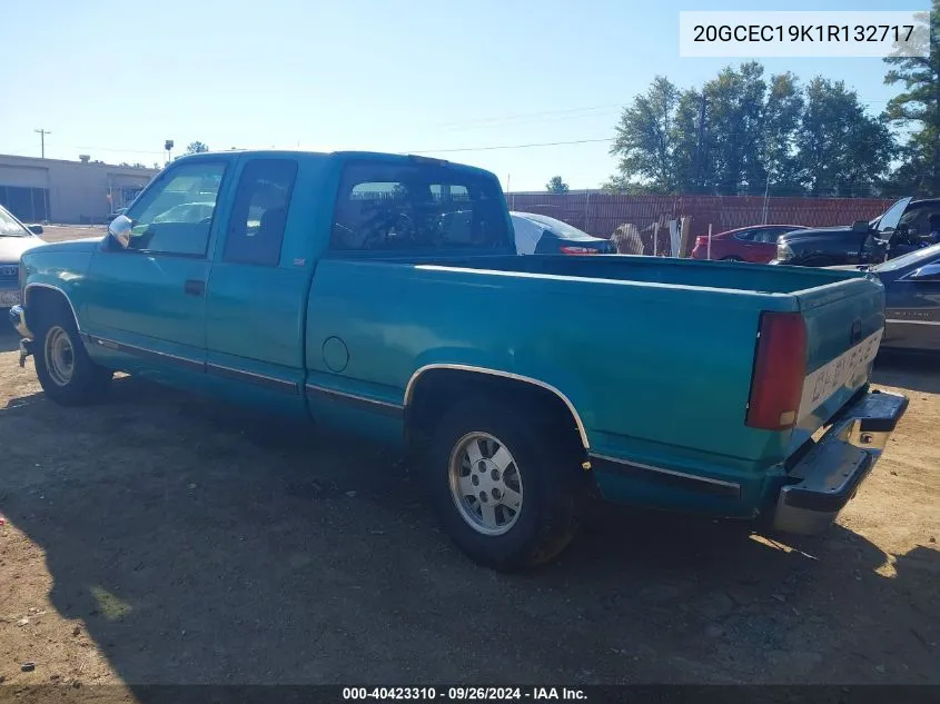 1994 Chevrolet Silverado 1500 VIN: 20GCEC19K1R132717 Lot: 40423310