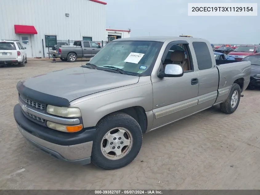 1999 Chevrolet Silverado 1500 Ls VIN: 2GCEC19T3X1129154 Lot: 39352707