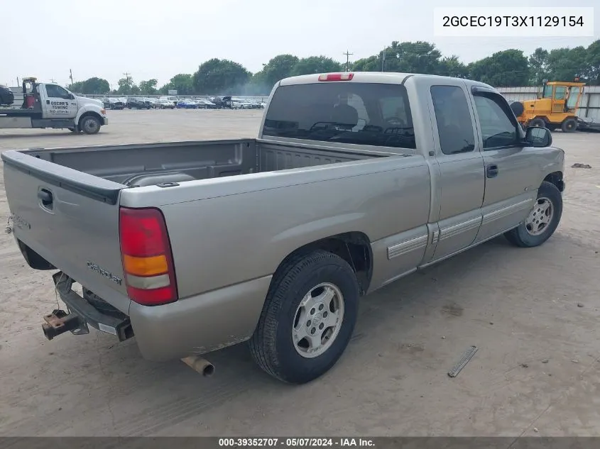 1999 Chevrolet Silverado 1500 Ls VIN: 2GCEC19T3X1129154 Lot: 39352707