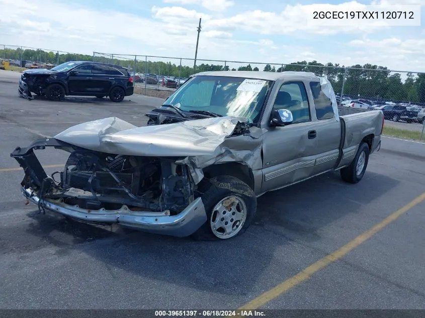 1999 Chevrolet Silverado 1500 Ls VIN: 2GCEC19TXX1120712 Lot: 39651397