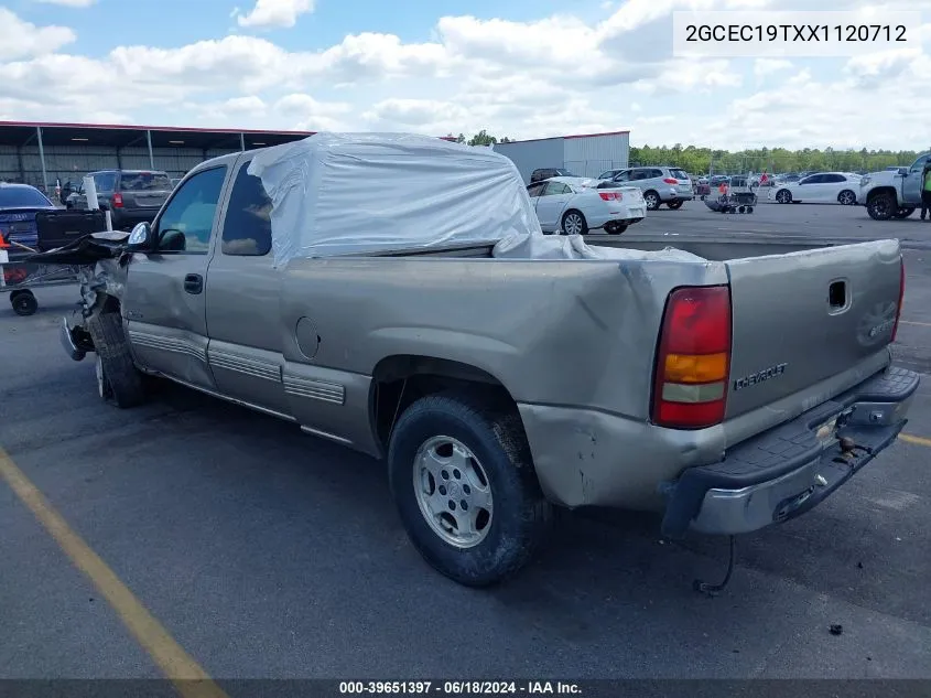 1999 Chevrolet Silverado 1500 Ls VIN: 2GCEC19TXX1120712 Lot: 39651397