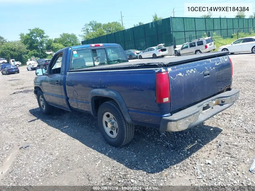 1999 Chevrolet Silverado 1500 VIN: 1GCEC14W9XE184384 Lot: 39670276