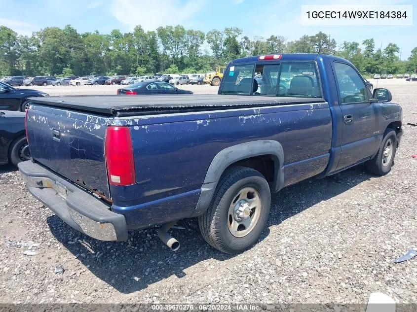 1999 Chevrolet Silverado 1500 VIN: 1GCEC14W9XE184384 Lot: 39670276