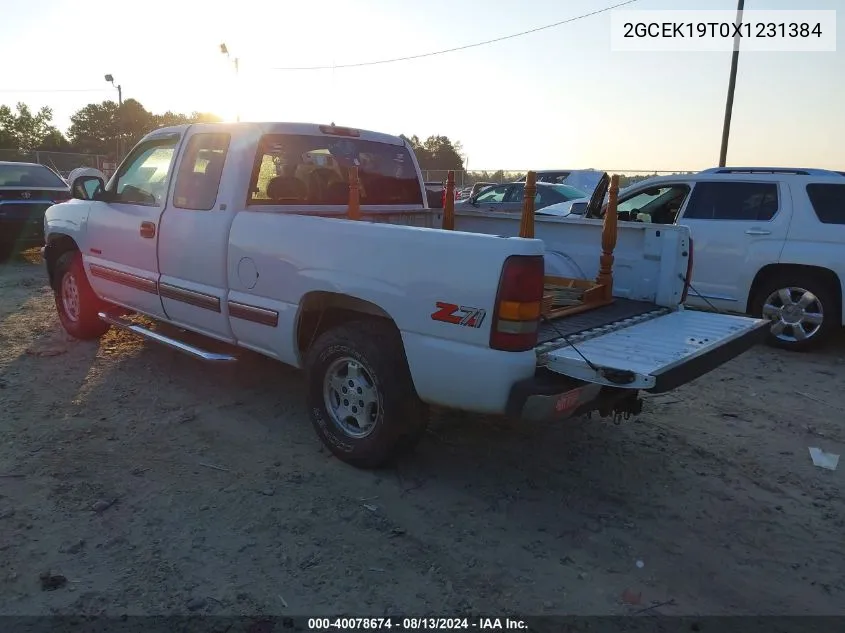 1999 Chevrolet Silverado 1500 Lt VIN: 2GCEK19T0X1231384 Lot: 40078674