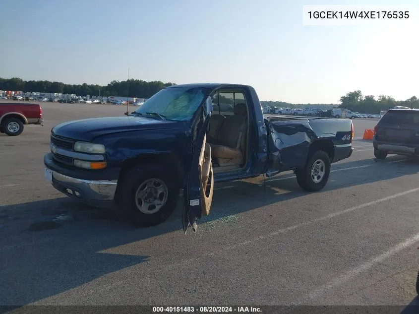 1999 Chevrolet Silverado 1500 K1500 VIN: 1GCEK14W4XE176535 Lot: 40151483