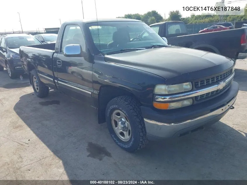 1999 Chevrolet Silverado 1500 Ls VIN: 1GCEK14T6XE187848 Lot: 40188102