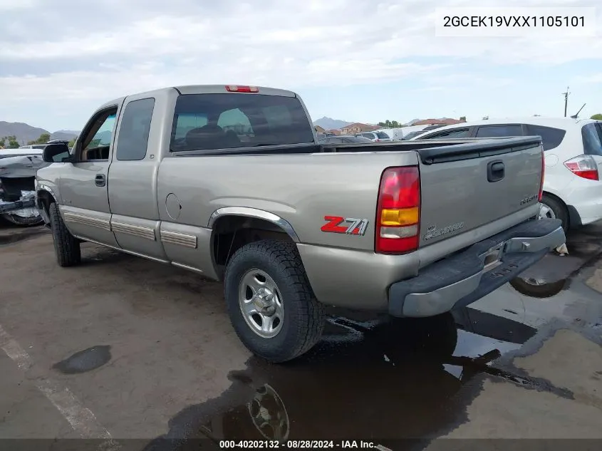 1999 Chevrolet Silverado 1500 Ls VIN: 2GCEK19VXX1105101 Lot: 40202132