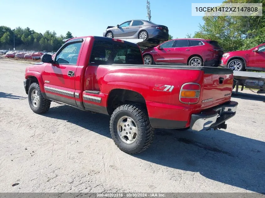 1GCEK14T2XZ147808 1999 Chevrolet Silverado 1500 Ls