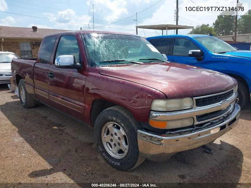 1GCEC19T7XZ114678 1999 Chevrolet Silverado 1500 Ls