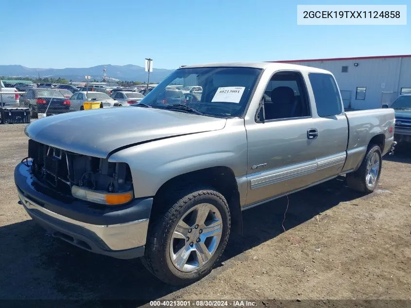 1999 Chevrolet Silverado 1500 Ls/Lt VIN: 2GCEK19TXX1124858 Lot: 40213001