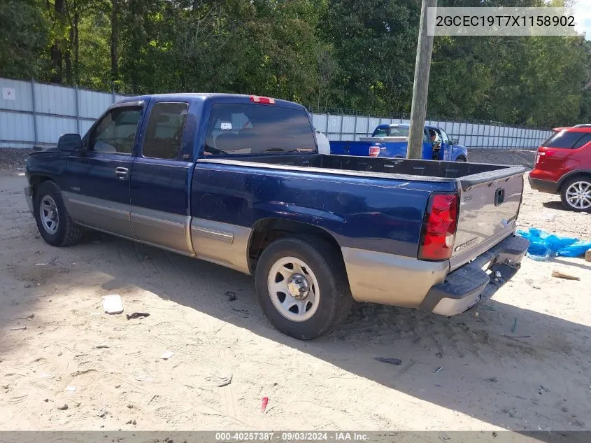 2GCEC19T7X1158902 1999 Chevrolet Silverado 1500 Ls