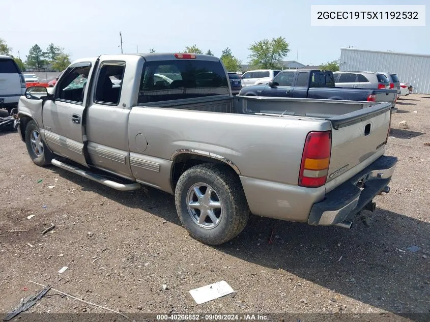 1999 Chevrolet Silverado 1500 Ls VIN: 2GCEC19T5X1192532 Lot: 40266852