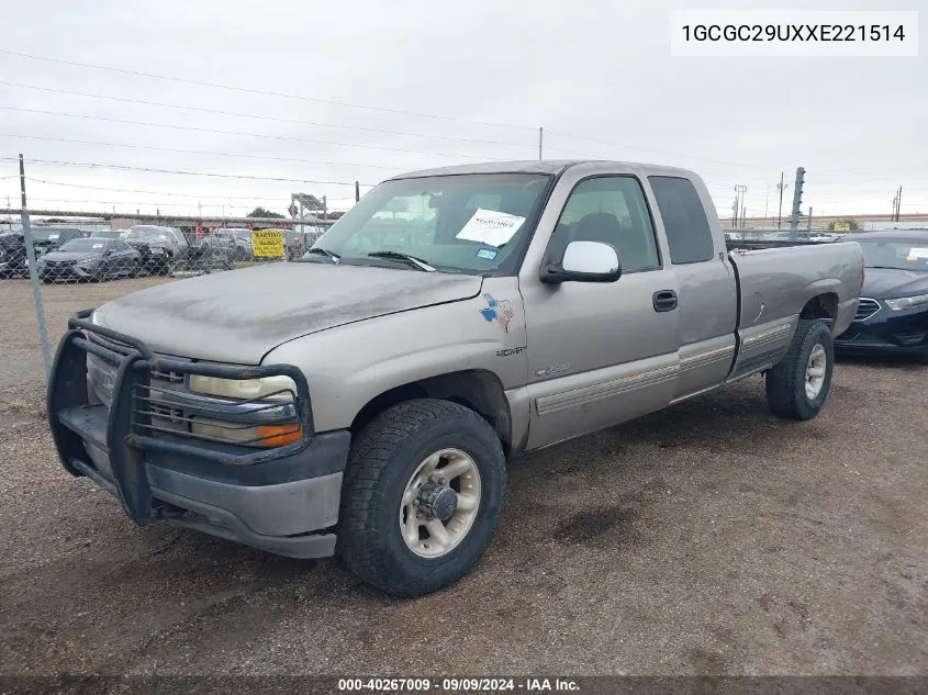 1999 Chevrolet Silverado 2500 Ls VIN: 1GCGC29UXXE221514 Lot: 40267009