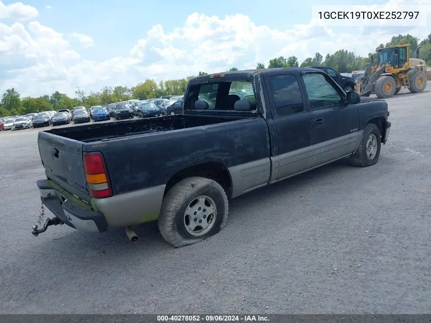 1999 Chevrolet Silverado 1500 Ls VIN: 1GCEK19T0XE252797 Lot: 40278052