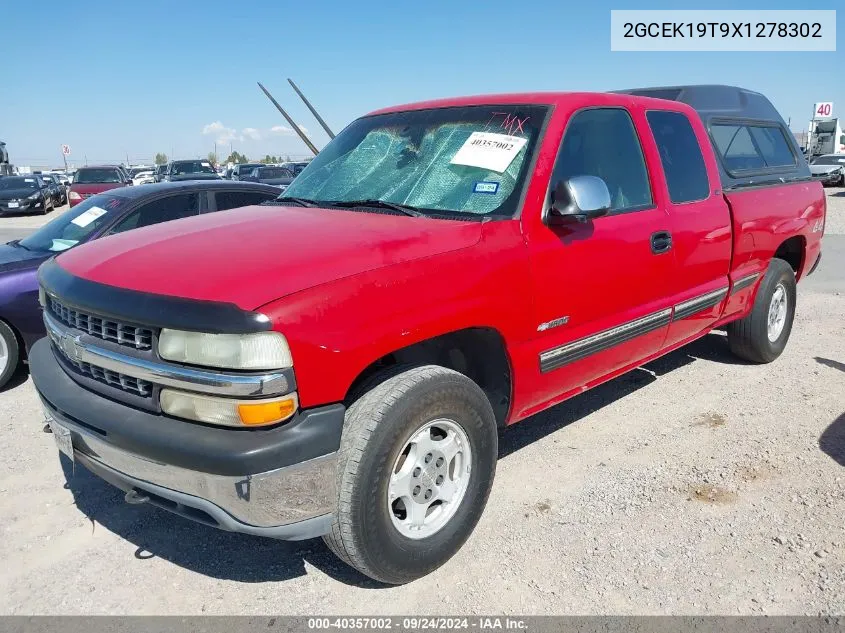 1999 Chevrolet Silverado 1500 Ls VIN: 2GCEK19T9X1278302 Lot: 40357002