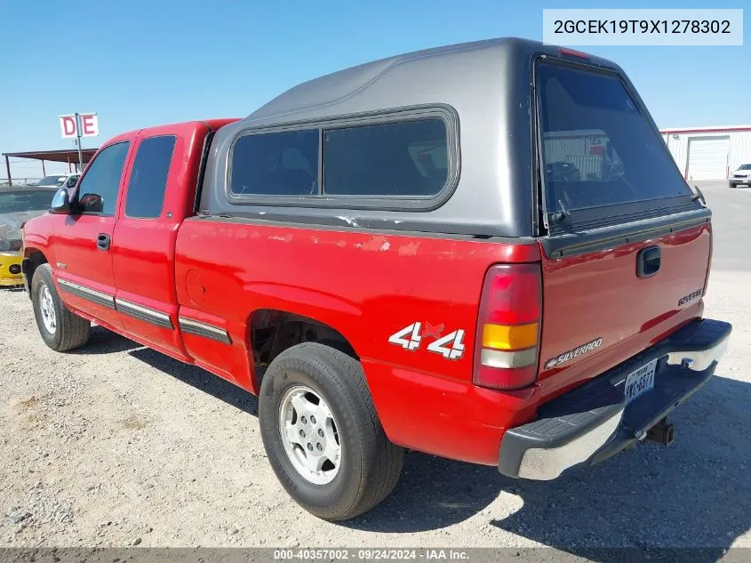 1999 Chevrolet Silverado 1500 Ls VIN: 2GCEK19T9X1278302 Lot: 40357002