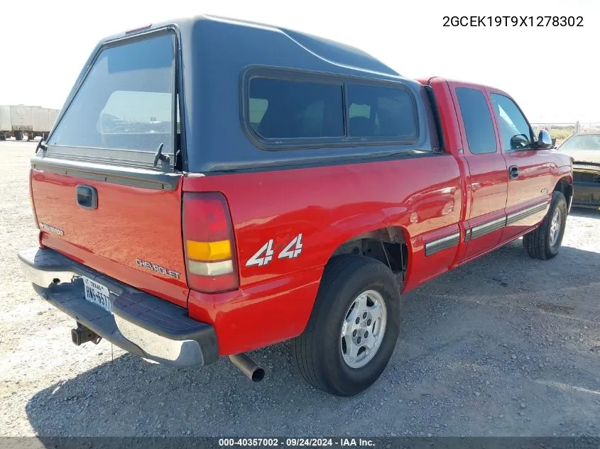 1999 Chevrolet Silverado 1500 Ls VIN: 2GCEK19T9X1278302 Lot: 40357002