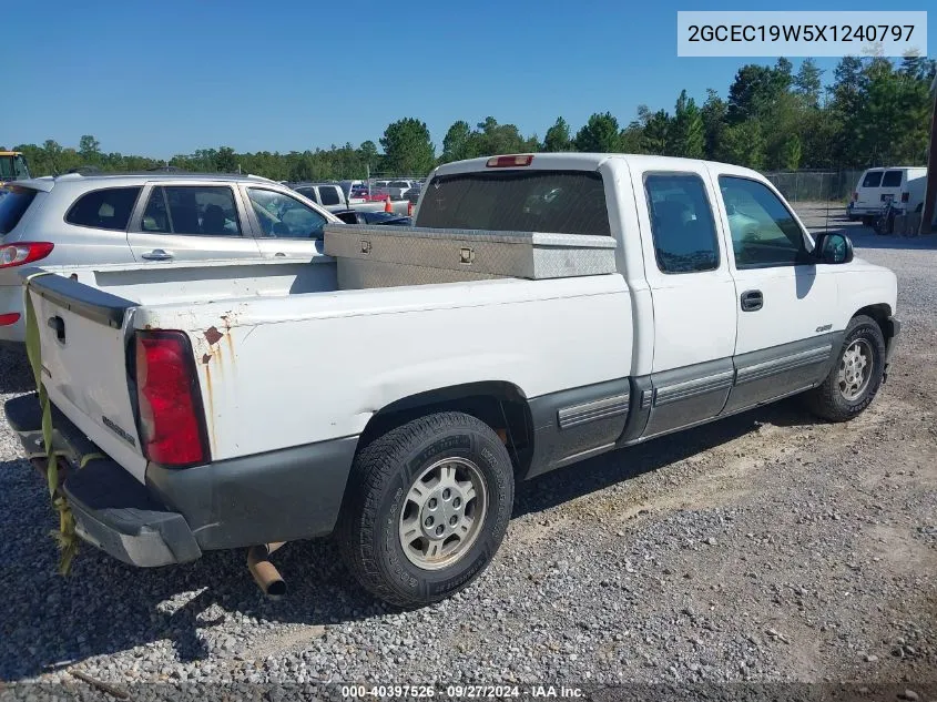 2GCEC19W5X1240797 1999 Chevrolet Silverado 1500 Ls