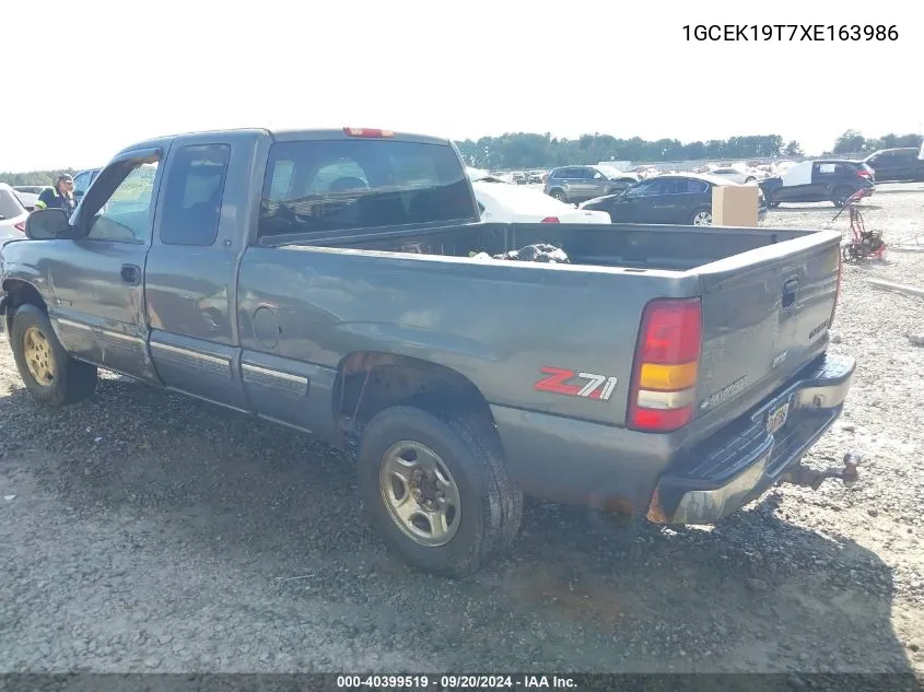 1999 Chevrolet Silverado 1500 Ls VIN: 1GCEK19T7XE163986 Lot: 40399519