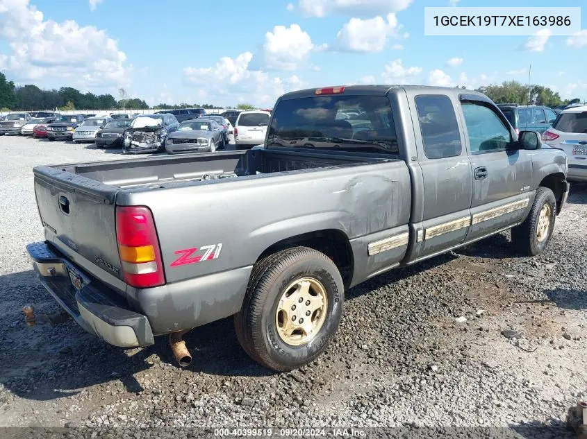 1999 Chevrolet Silverado 1500 Ls VIN: 1GCEK19T7XE163986 Lot: 40399519