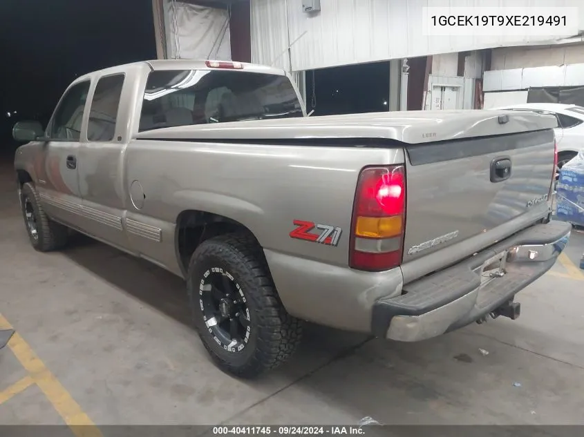 1999 Chevrolet Silverado 1500 Lt VIN: 1GCEK19T9XE219491 Lot: 40411745