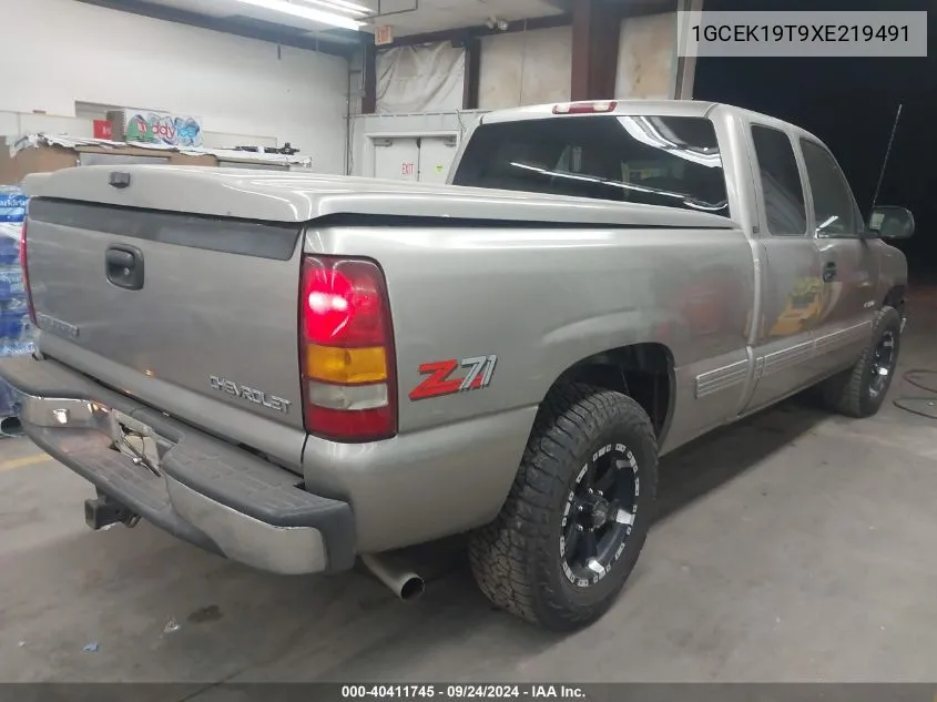 1999 Chevrolet Silverado 1500 Lt VIN: 1GCEK19T9XE219491 Lot: 40411745