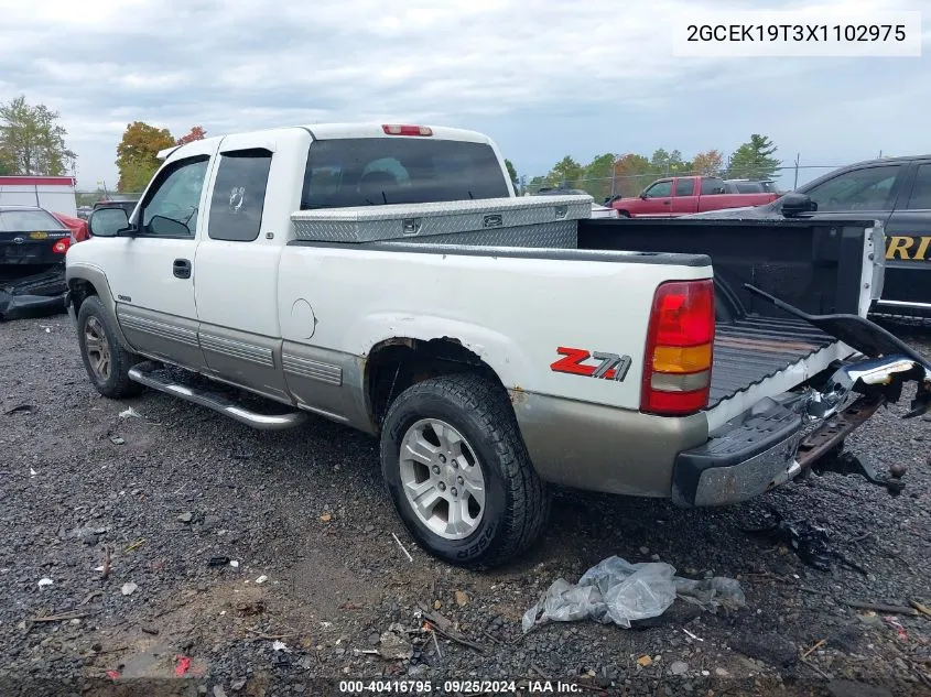 1999 Chevrolet Silverado 1500 Ls VIN: 2GCEK19T3X1102975 Lot: 40416795