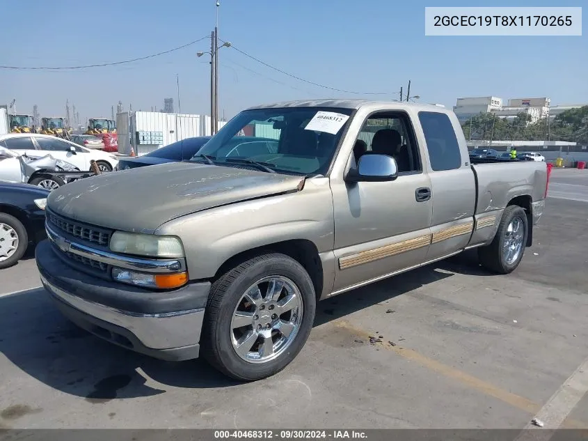 1999 Chevrolet Silverado 1500 Ls VIN: 2GCEC19T8X1170265 Lot: 40468312