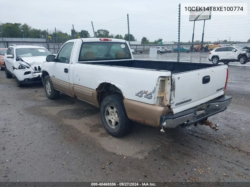 1999 Chevrolet Silverado 1500 Ls VIN: 1GCEK14T8XE100774 Lot: 40468556