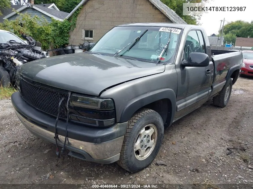 1999 Chevrolet Silverado K1500 VIN: 1GCEK14T8XE123987 Lot: 40468644