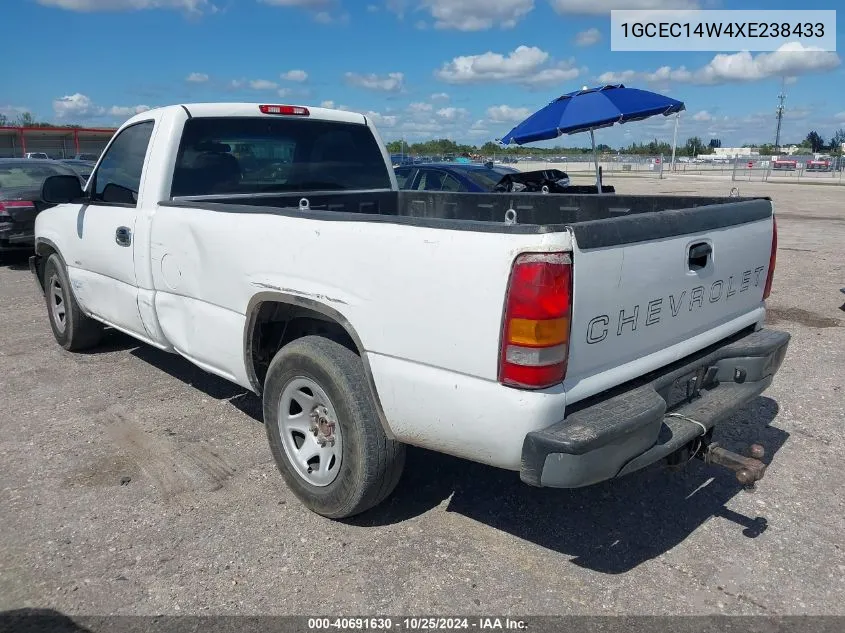 1999 Chevrolet Silverado 1500 VIN: 1GCEC14W4XE238433 Lot: 40691630