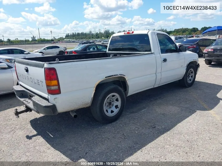 1999 Chevrolet Silverado 1500 VIN: 1GCEC14W4XE238433 Lot: 40691630