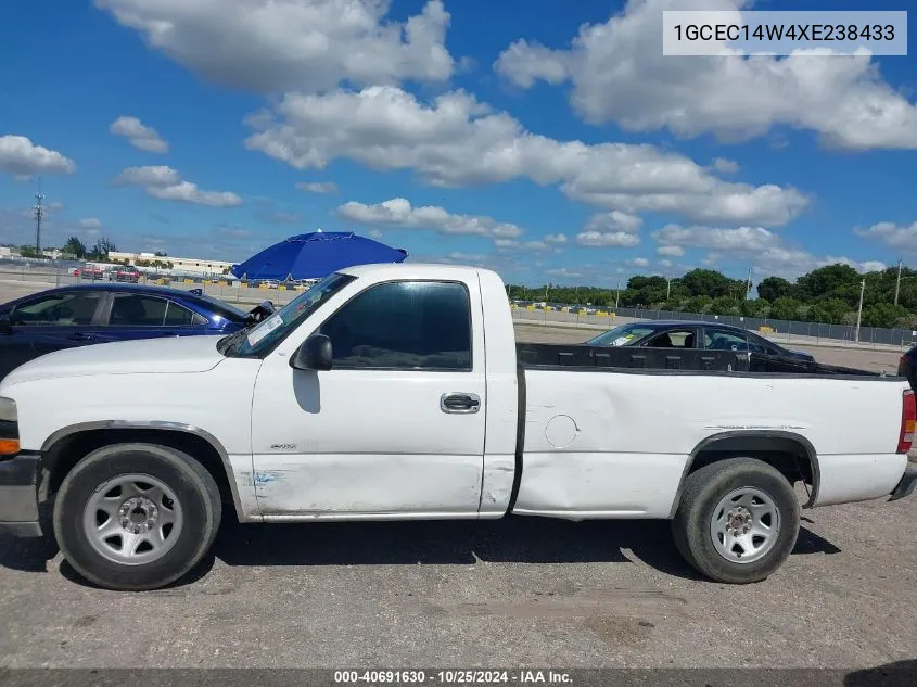 1999 Chevrolet Silverado 1500 VIN: 1GCEC14W4XE238433 Lot: 40691630