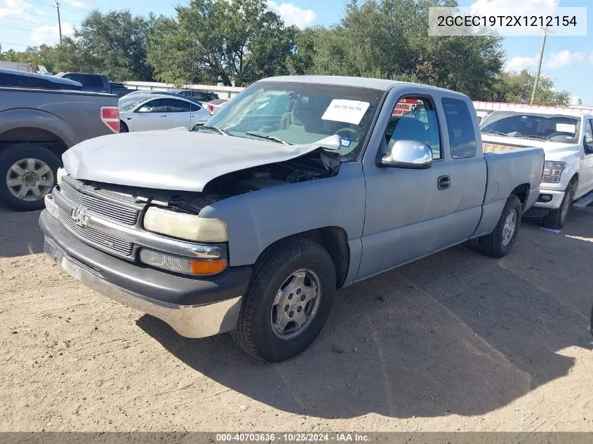 1999 Chevrolet Silverado 1500 Ls VIN: 2GCEC19T2X1212154 Lot: 40703636