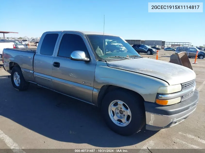 1999 Chevrolet Silverado 1500 Ls VIN: 2GCEC1915X1114817 Lot: 40731457