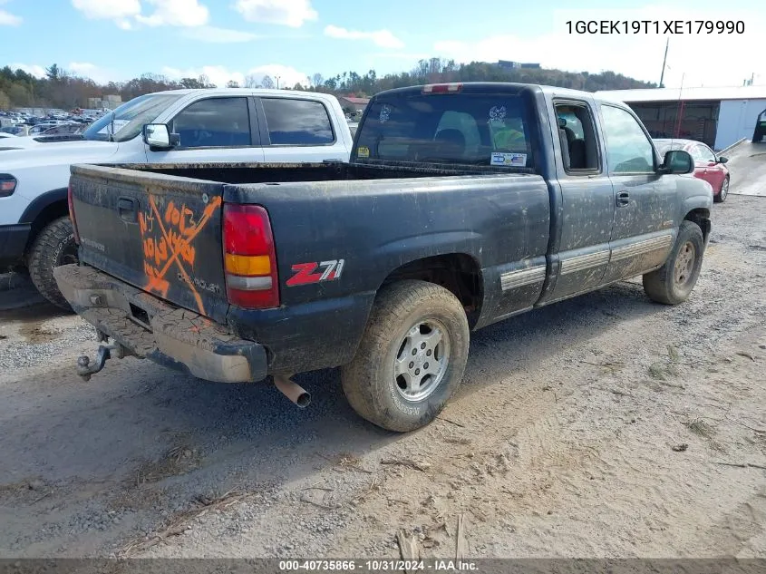 1999 Chevrolet Silverado 1500 Ls VIN: 1GCEK19T1XE179990 Lot: 40735866