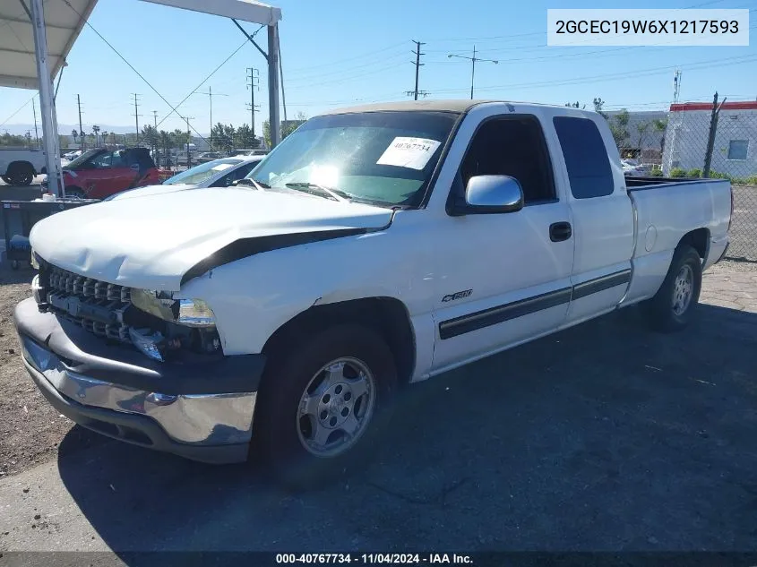 1999 Chevrolet Silverado 1500 Ls VIN: 2GCEC19W6X1217593 Lot: 40767734