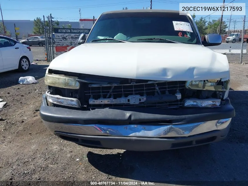 1999 Chevrolet Silverado 1500 Ls VIN: 2GCEC19W6X1217593 Lot: 40767734