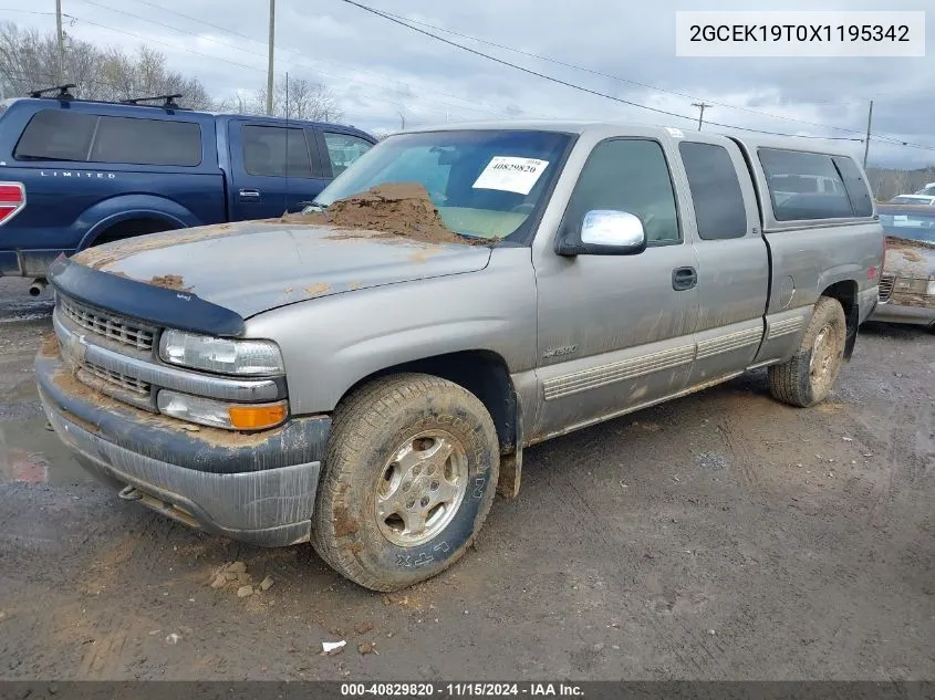 1999 Chevrolet Silverado 1500 Ls VIN: 2GCEK19T0X1195342 Lot: 40829820