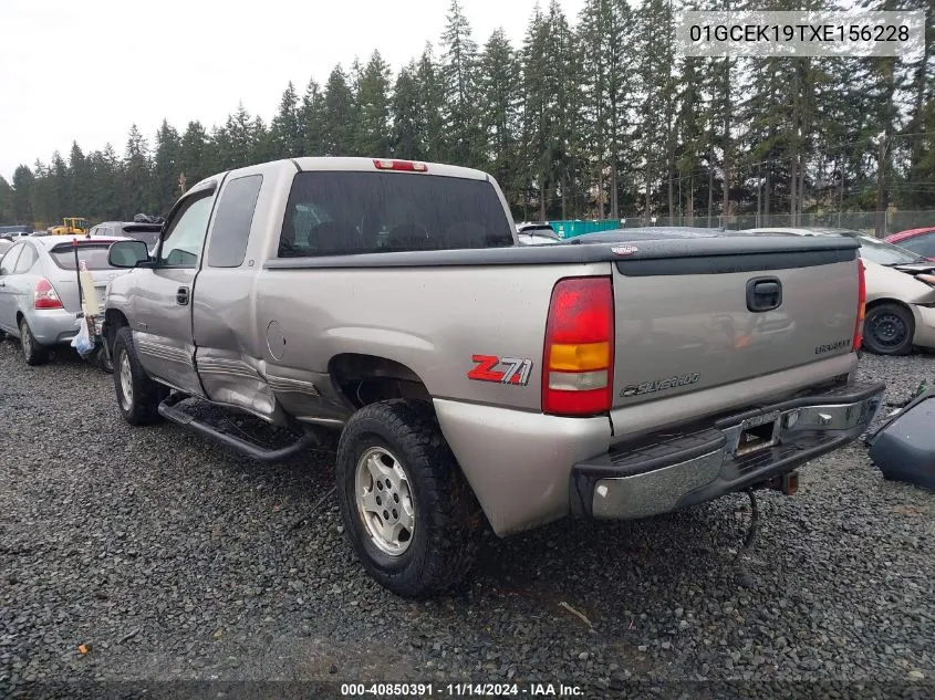 1999 Chevrolet Silverado 1500 Ls VIN: 01GCEK19TXE156228 Lot: 40850391