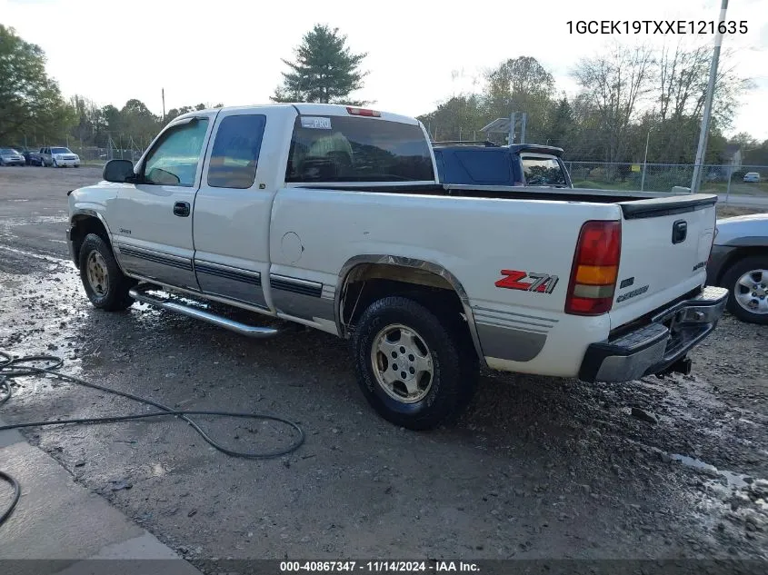 1999 Chevrolet Silverado 1500 Ls VIN: 1GCEK19TXXE121635 Lot: 40867347