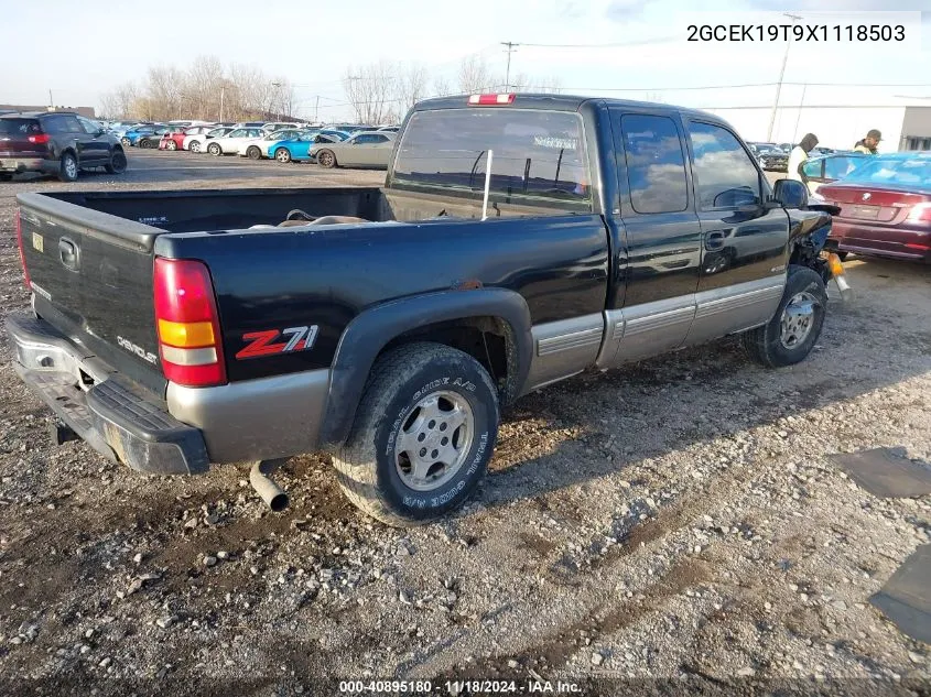 1999 Chevrolet Silverado 1500 Ls VIN: 2GCEK19T9X1118503 Lot: 40895180