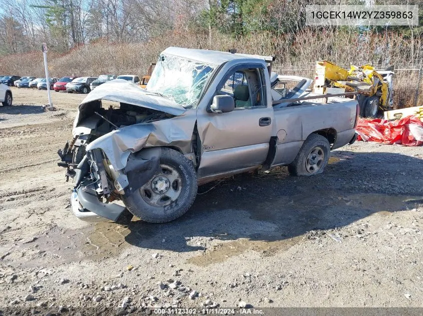 2000 Chevrolet Silverado 1500 VIN: 1GCEK14W2YZ359863 Lot: 31123302