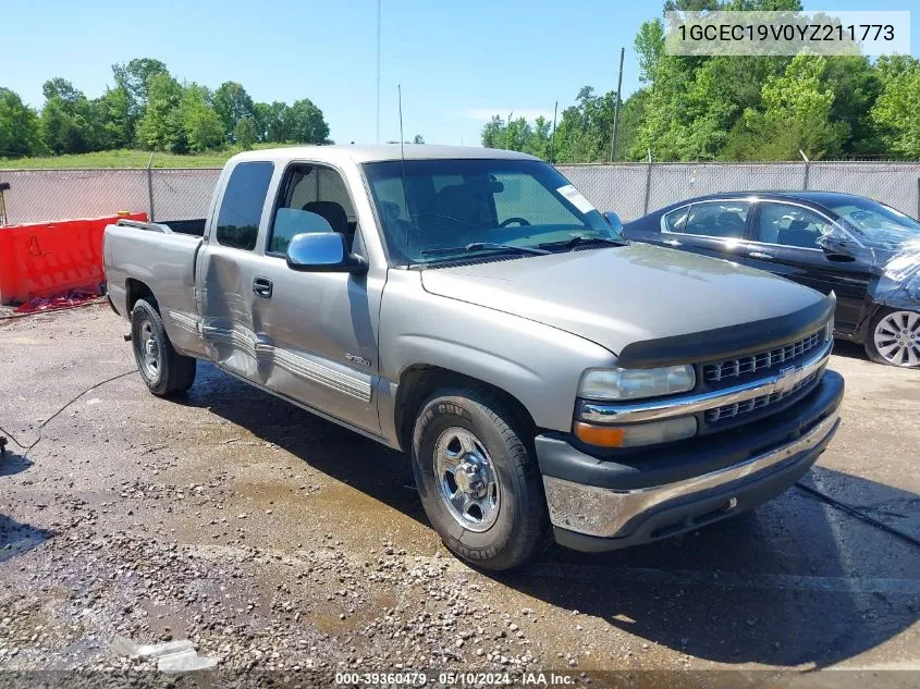 2000 Chevrolet Silverado 1500 Ls VIN: 1GCEC19V0YZ211773 Lot: 39360479