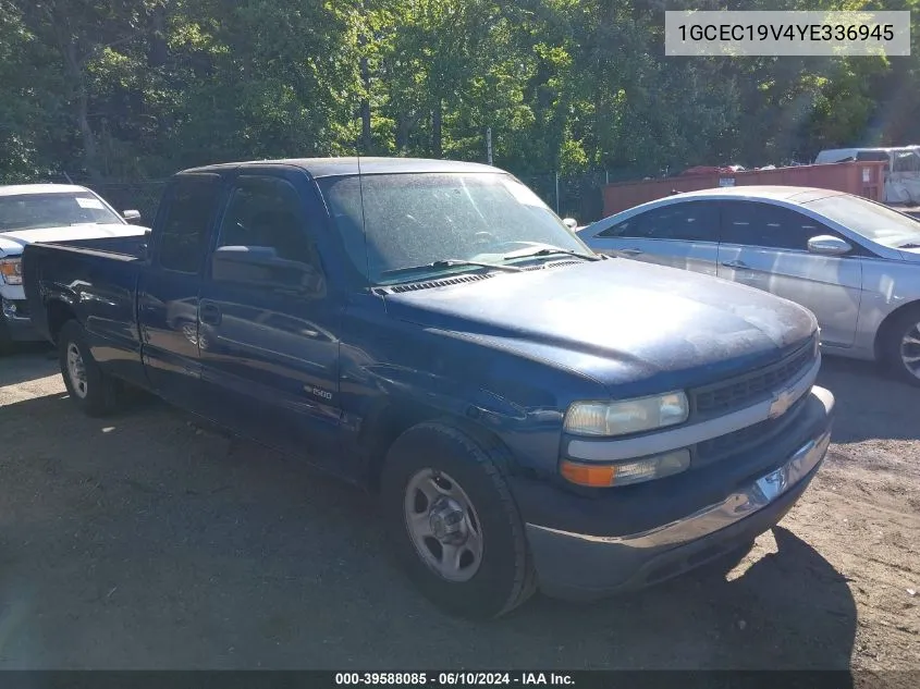 2000 Chevrolet Silverado 1500 VIN: 1GCEC19V4YE336945 Lot: 39588085