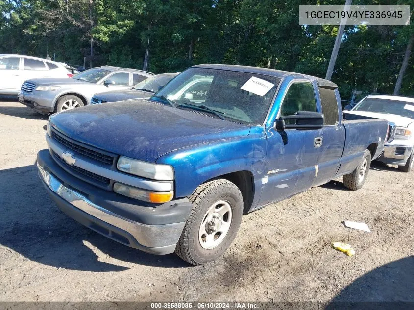 2000 Chevrolet Silverado 1500 VIN: 1GCEC19V4YE336945 Lot: 39588085