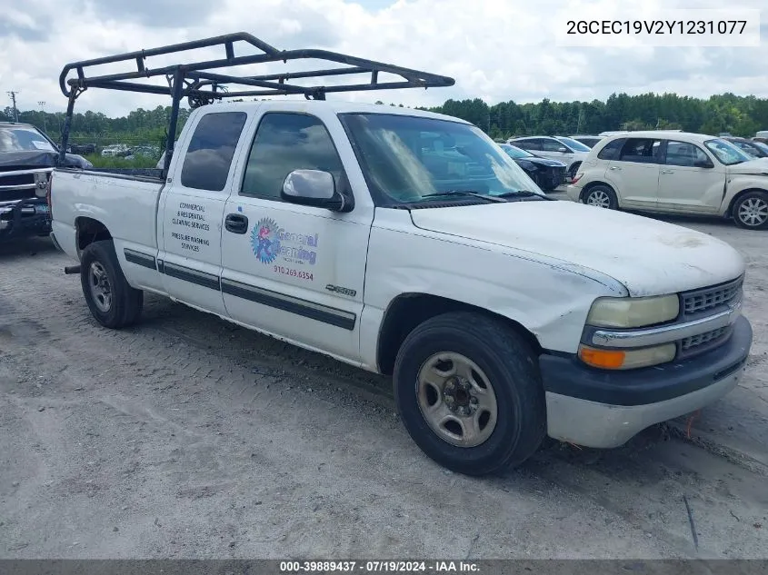 2000 Chevrolet Silverado 1500 Ls VIN: 2GCEC19V2Y1231077 Lot: 39889437