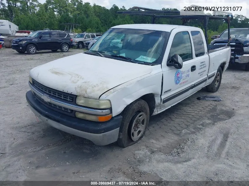 2000 Chevrolet Silverado 1500 Ls VIN: 2GCEC19V2Y1231077 Lot: 39889437