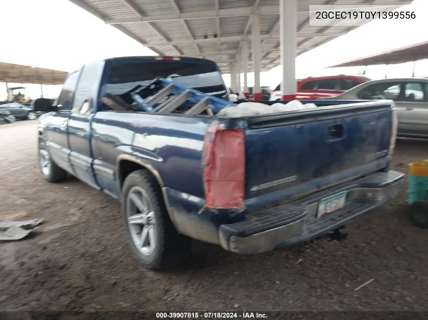 2000 Chevrolet Silverado 1500 Ls VIN: 2GCEC19T0Y1399556 Lot: 39907815